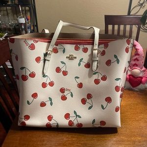 Coach large tote back